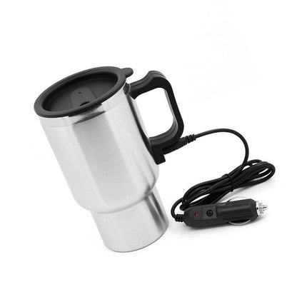 12V Car Electric Kettle Heating Cup Coffee Tea Mug Pot Stainless Steel Bottle