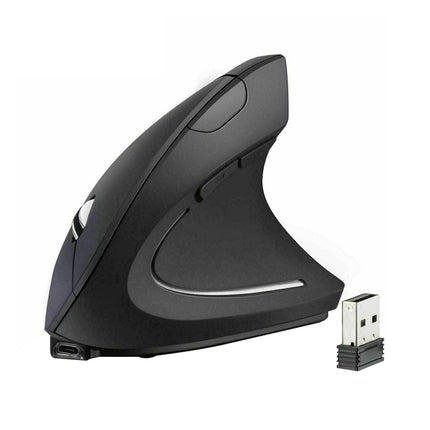 2.4GHz Wireless USB Mouse Vertical 1600DPI Optical Mouse Rechargeable Right Hand