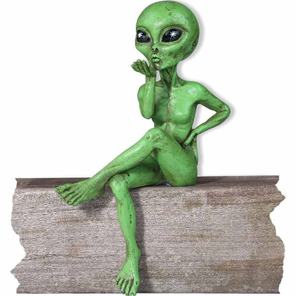2025 Ingredientp Funny Alien Artwork, Alien Drinking Beer, Funny Alien Statue