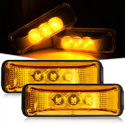 10X 12V-24V Clearance LED Side Marker Indicator Truck Trailer Light Lorry Caravan