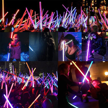 2pcs Lightsaber Saber Swords LED with Flashing Colorful Light and Sound