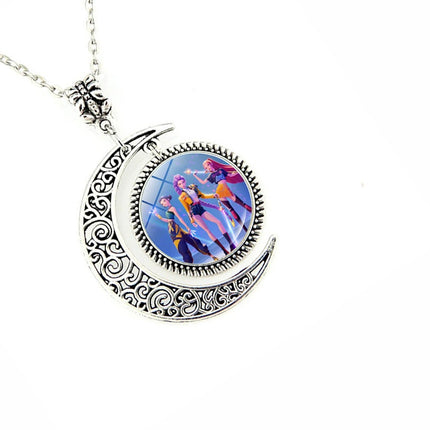 K-POP Devil Hunter Necklace, Essential for Trendy People, Dark Style Sweater Chain, Korean Wave Retro Accessories