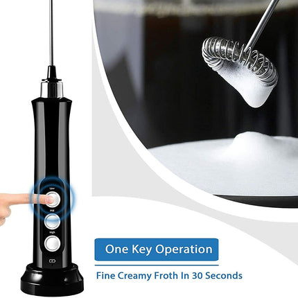 Electric Milk Frother Egg Whisk Beater Foamer Maker Coffee Drink Mixer