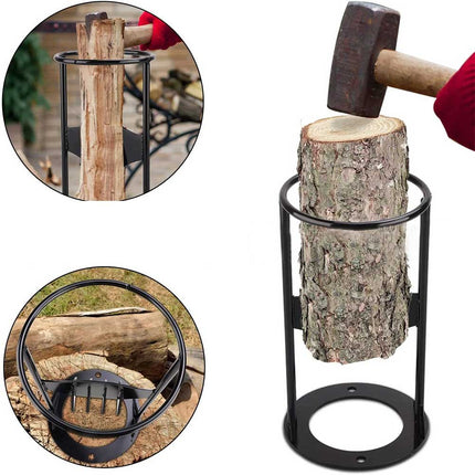 Home Log Wood Cutter Christmas Firewood Kindling Splitter Racker Ornament Tool