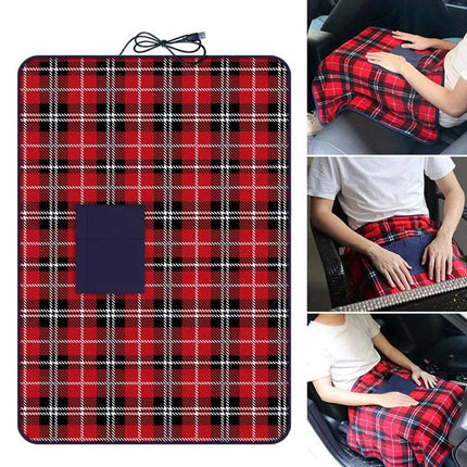 Electric Heated Throw Over Blanket, Warm Washable Fleece, Winter Warming with Switch & Timing Function