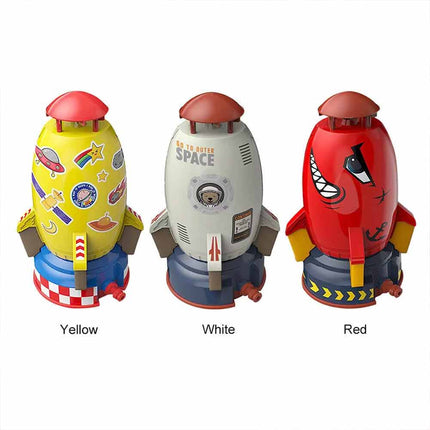 Water Pressure Lift Sprinkler Outdoor for Kids Air Rocket Toys Rocket Launcher