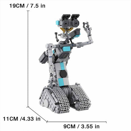 368‑Piece Sci‑Fi Tracked Robot Model Building Blocks Set, Kids DIY Construction Toy