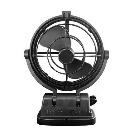 Caravan Camper Motorhome 12V Fan in Black Sirocco Style with Remote Control and Timing Function