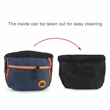 Dog Treat Training Pouch Pet Training Bag Large Capacity Puppy Snacks Waist Bag