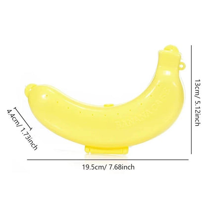 2X Banana Storage Box - Portable Fruit Holder for Travel & Lunch, Cute Outdoor Protective Case