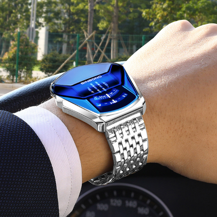 Men's Trendy Fashion Watch Funky Designer Wristwatch Includes Strap Adjuster