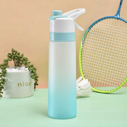700ml Sport Matte Color Spray Mist Water Bottle Cool Down Drinking Kettle Water Cup