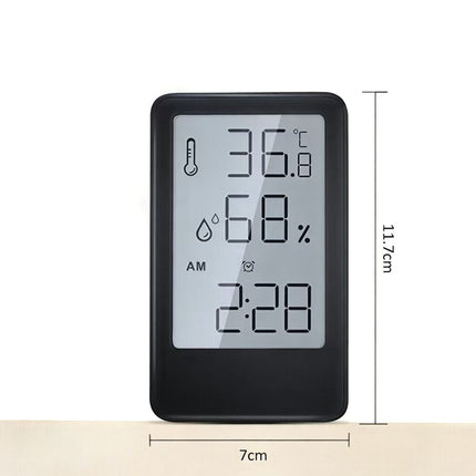 Multifunctional Digital Alarm Clock with Indoor Thermometer and Hygrometer
