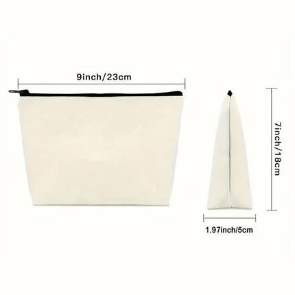 Emergency Snacks Canvas Storage Bag - Zippered Design, Multiple Color Options for Snacks & Sweets