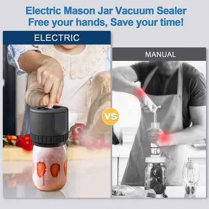 Electric Mason Jar Vacuum Sealer Kit Full Automatic Jar Sealer Mason Jar Lids