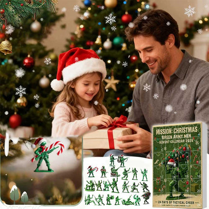 CHRISTMAS – Green Army Men 24-Day Christmas Countdown Advent Calendar