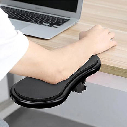 180° Rotating Leather Mouse Wrist Rest Pad, Anti-Fatigue Desk Arm Support