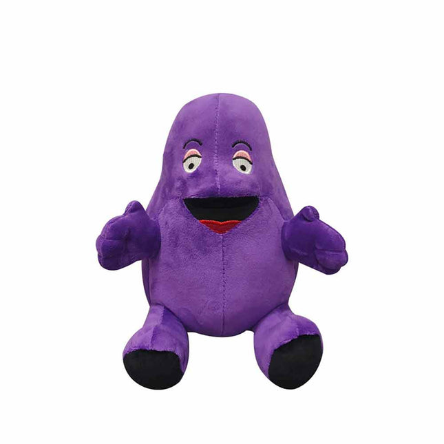 22CM GRIMACE Yellow Hat Plush Doll Purple Eggplant Mcdonald's CollectionToys