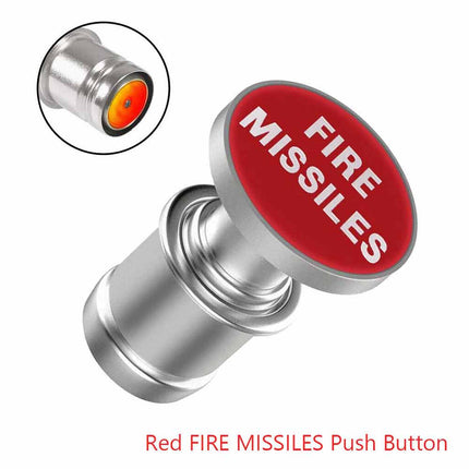 Universal Red Fire Missile Button Car Cigarette Lighter Cover 12V Accessories