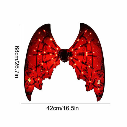 Fairy Wings with LED Lights Moving Butterfly Wings with Music for Girls Women