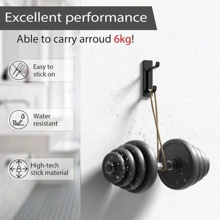 Self Adhesive Hooks Sticky Extra Strong Hanging up to 6KG Metal Heavy Duty