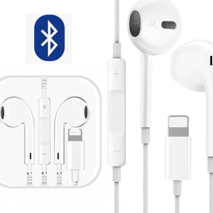 For iPad iPhone X 7 8 11 12 13 14 Pro Max Wired Bluetooth Earphones Headphone