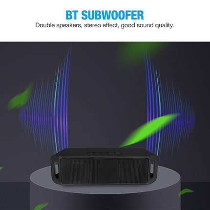 LOUD Wireless Bluetooth Speaker, Outdoor Stereo Bass Speaker with USB, TF Card & FM Radio