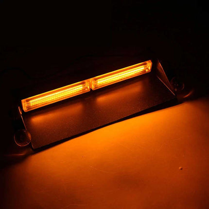 12V-24V Amber LED Warning Strobe Beacon Car Roof Flashing Recovery Light Bar