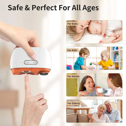 2-in-1 Electric Nail Clippers: Automatic Trimmer & Cutter for Safe Manicure