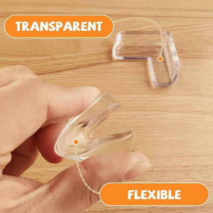 20Pcs Clear Furniture Corner Protectors Rubber Table Edge Cushion Baby Safety Guard