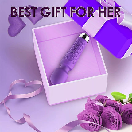 Rechargeable Clit Vibrator 20 Speeds Massage Wand Sex Toys for Women Masturbator