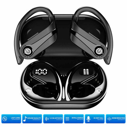 Bluetooth 5.3 Earbuds Headphones Wireless Earphones Sports Stereo Ear Hook