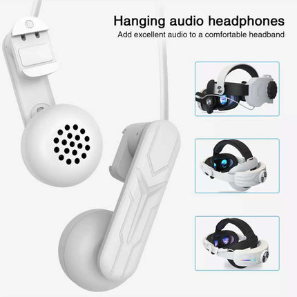 Clip-on Headphones Ultra-soft Immersive Sound Headset VR For Meta Quest3 / 2 UK