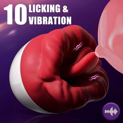 Tongue Licking Vibrator Female Clit G-spot Stimulator Sucking for Women Sex Toys
