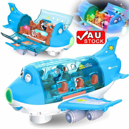 360° Rotating Electric Toy Plane Airplane Toys Music Light For Kid Children Gift