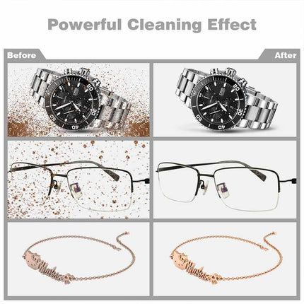Rechargeable Ultrasonic Cleaner Machine for Jewellery Watch Portable Cleaning Device