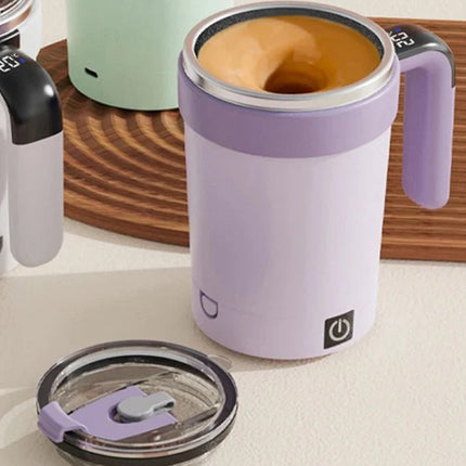 Automatic Magnetic Stirring Cup Rechargeable Stainless Steel Self Mixing Coffee Mug