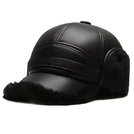 Winter Warm Baseball Cap with Ear Protection - Thickened Earflaps Style for Men