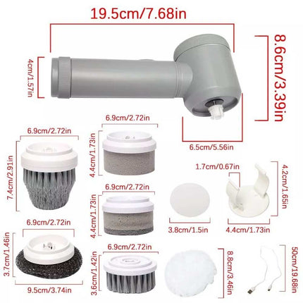Electric Spin Scrubber Powerful Turbo Scrub Cleaning Brush Cordless Rechargeable