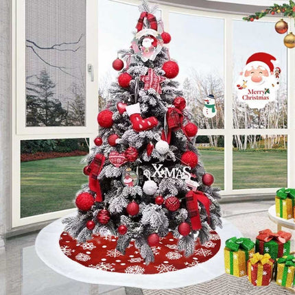 101CM Christmas Tree Skirt Base Faux Fur Xmas Floor Mat Party Ornaments Decor