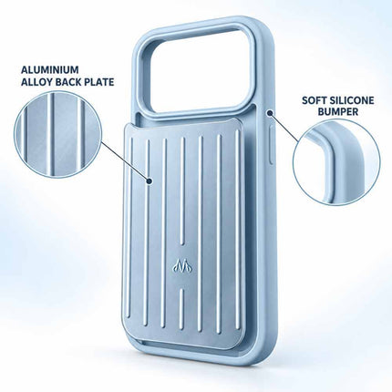 2026 New Glacier Aluminium Phone Case for iPhone 18 Pro, Protective Hard Cover