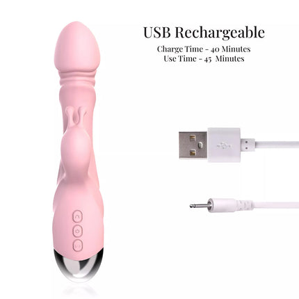 Rabbit Vibrator Sex Toys Strong Vibrating G Spot Stimulator Dildo for Women