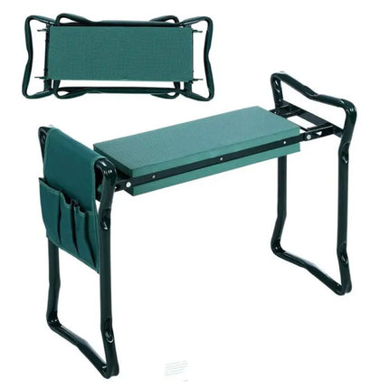Foldable Garden Kneeling Stool with Detachable Tool Bag Multifunctional Yard Work Seat