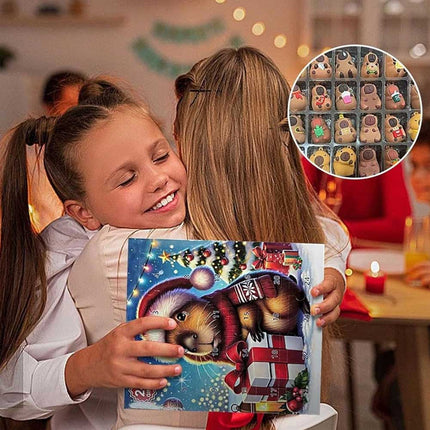 Capybara 2025 Advent Calendar - 24 Days Christmas Countdown Toys Playset for Festive Fun