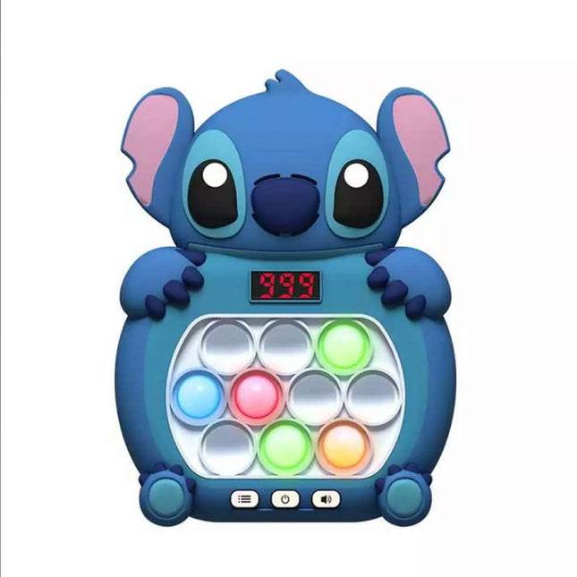 Stitch Pop Push Game Controller Sensory Fidget Electronic Sound Light Kids Toys