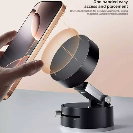 Vacuum Magnetic Suction Cup Car Phone Holder Stand Car Mount 360° Rotation