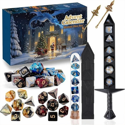 24-Day DND Dice Box Mystery Countdown Calendar – 2025 Christmas Advent Calendar 2D
