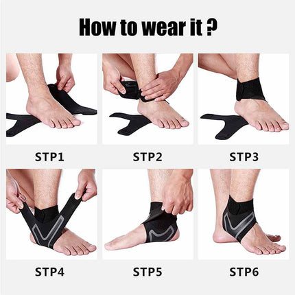 1 pairPlantar Fasciitis Therapy Wrap Heel Foot Pain Arch Support Ankle Brace OneSize