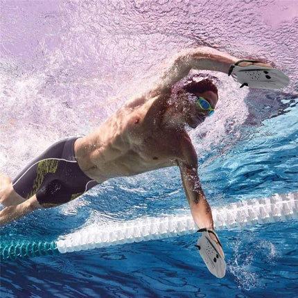 Adjustable Swim Hand Paddles for Adults & Juniors, Swim‑Training Resistance Paddles for Beginner to Pro Swimmers