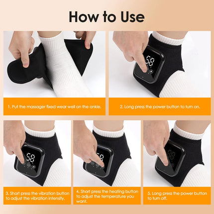 Foot Vibration Revive Massager with 3 Modes & Infrared Hot Compress for Pain Relief